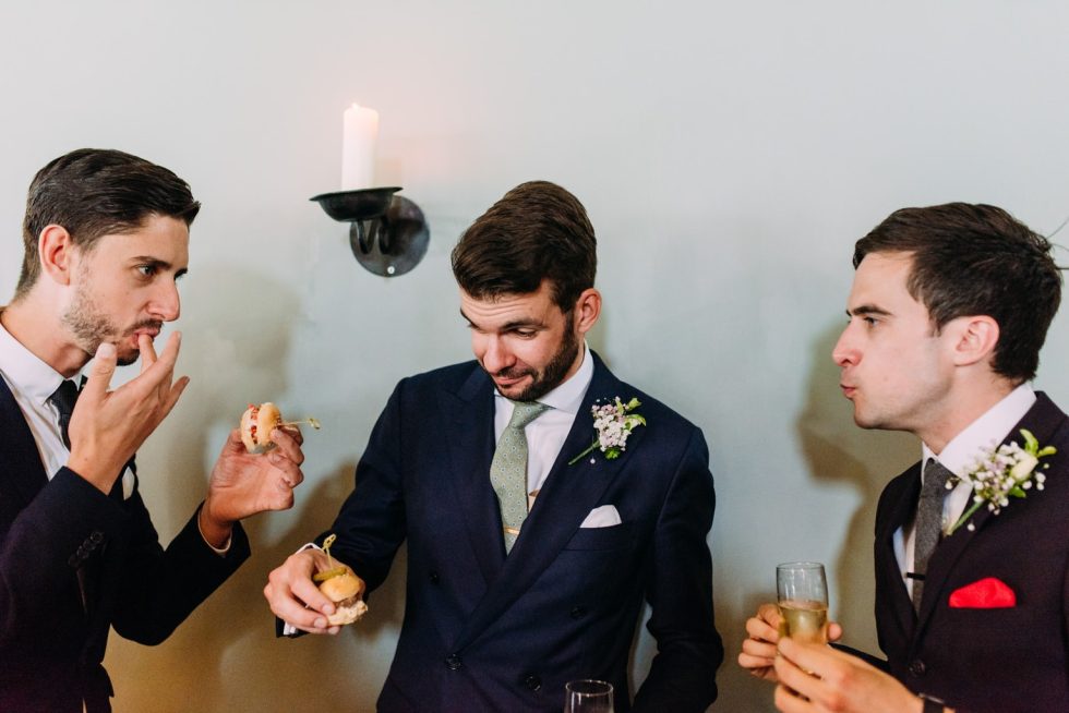Rainy Cripps Stone Barn Wedding groomsmen