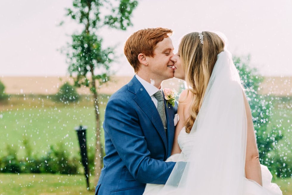 Rainy Cripps Stone Barn Wedding portraits