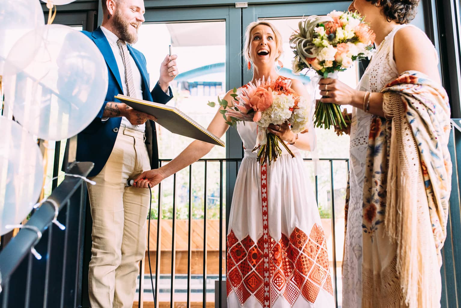 london wedding with two brides at the proud archivist