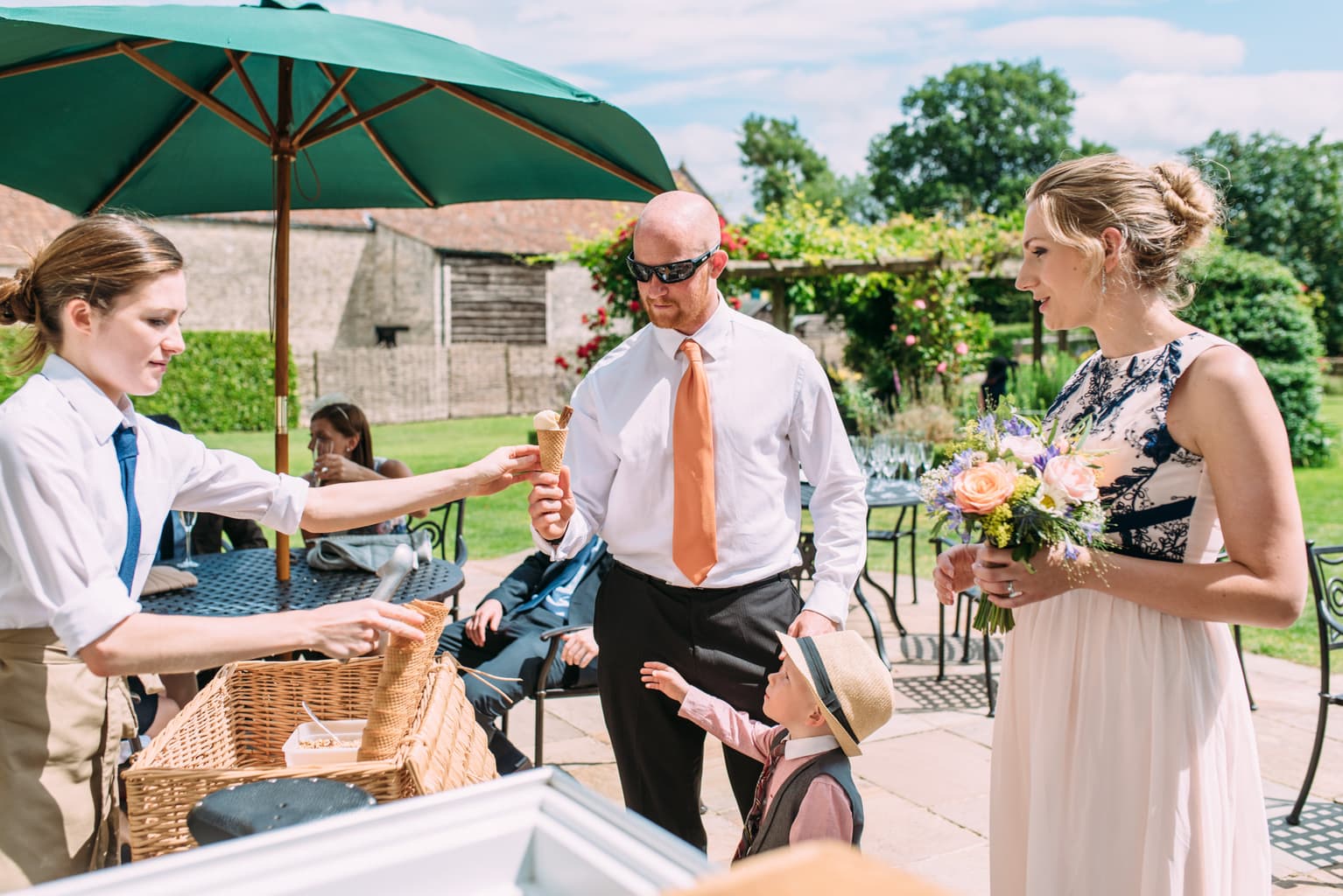 wedding ice cream bike