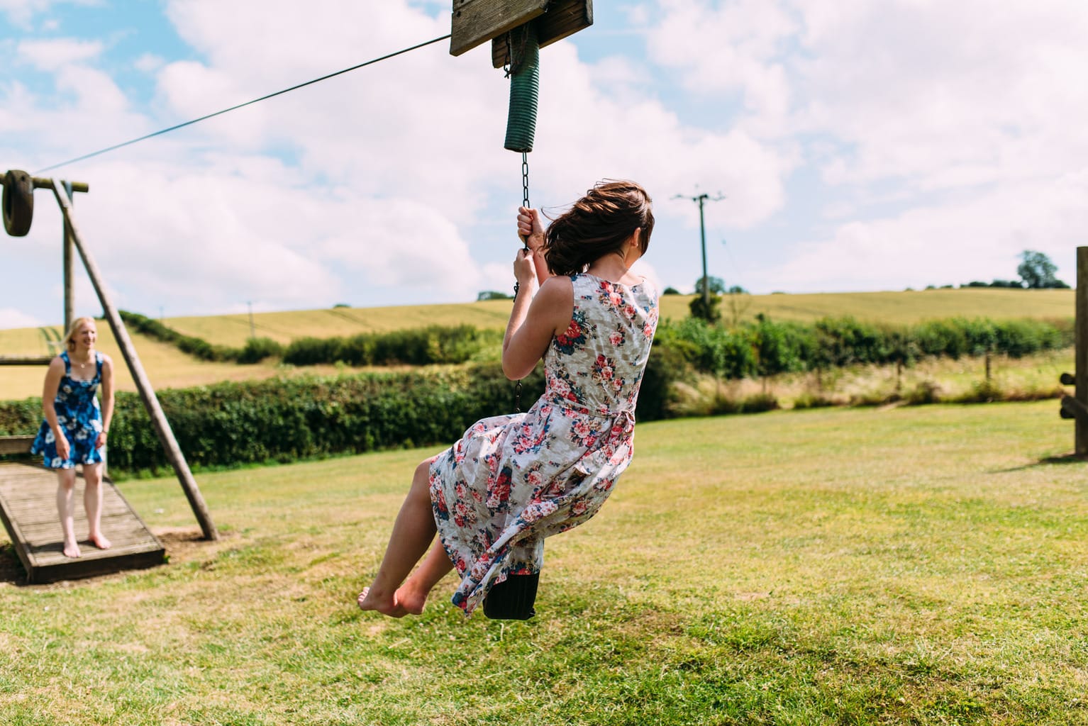wedding zip wire