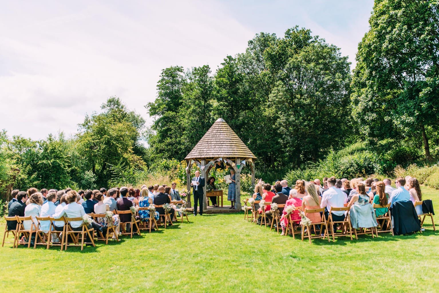 outdoor wedding ceremony