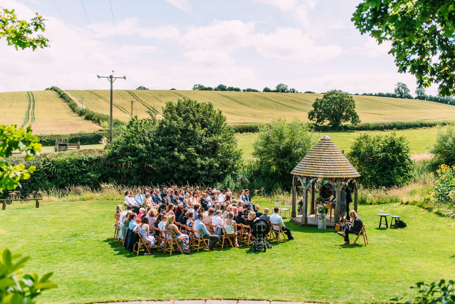 outdoor wedding ceremony