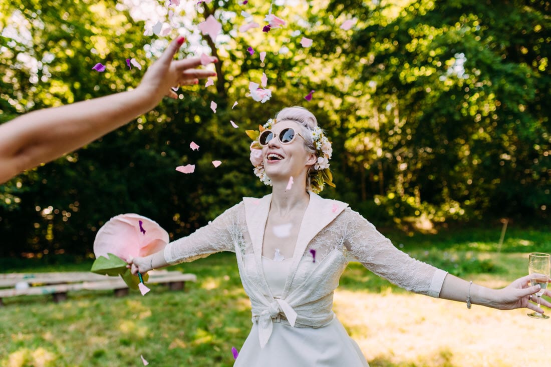 orchard wedding ceremony in kent