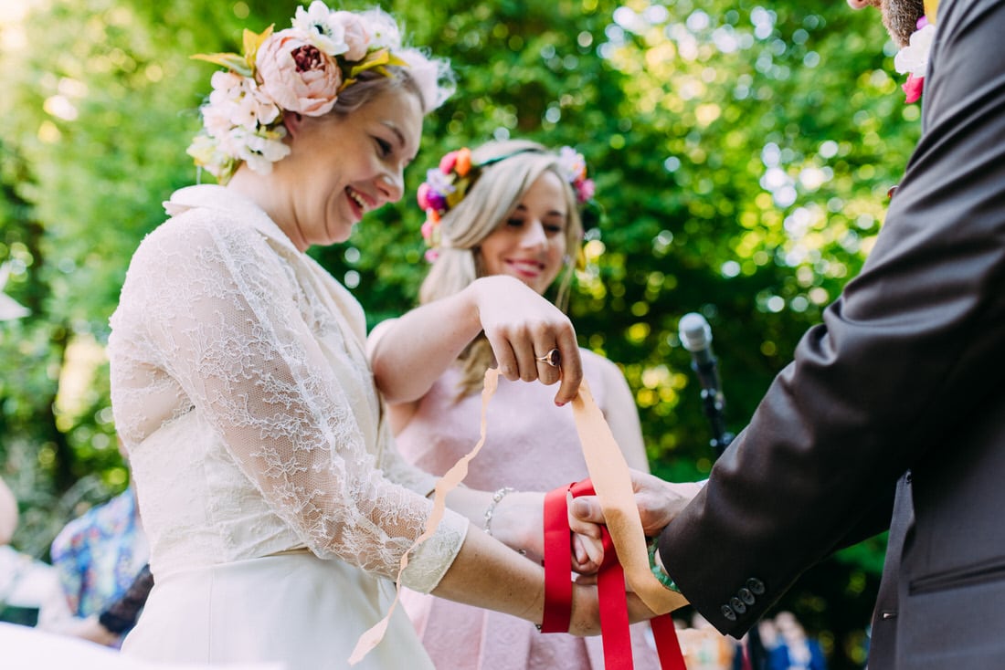 orchard wedding ceremony in kent