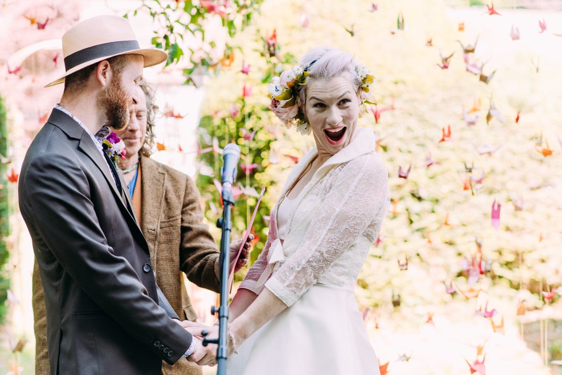 orchard wedding ceremony