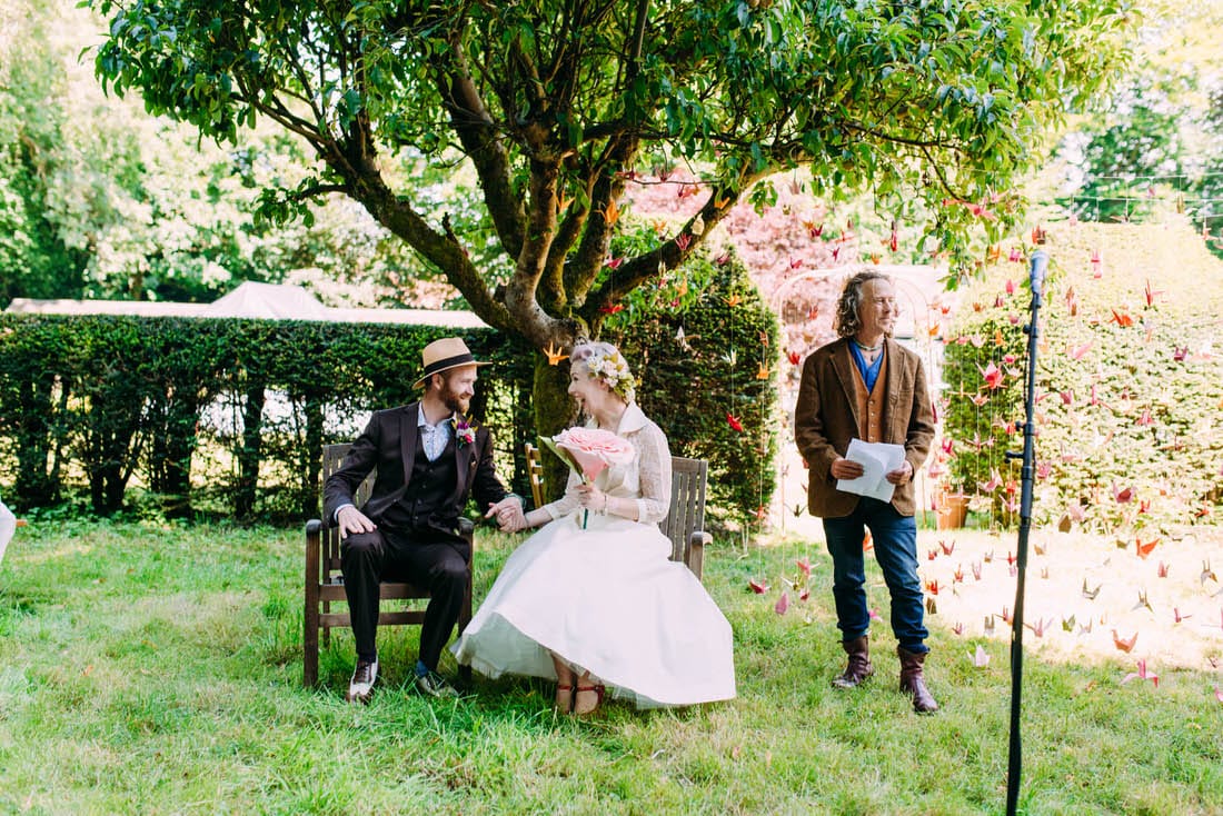 orchard wedding ceremony in kent