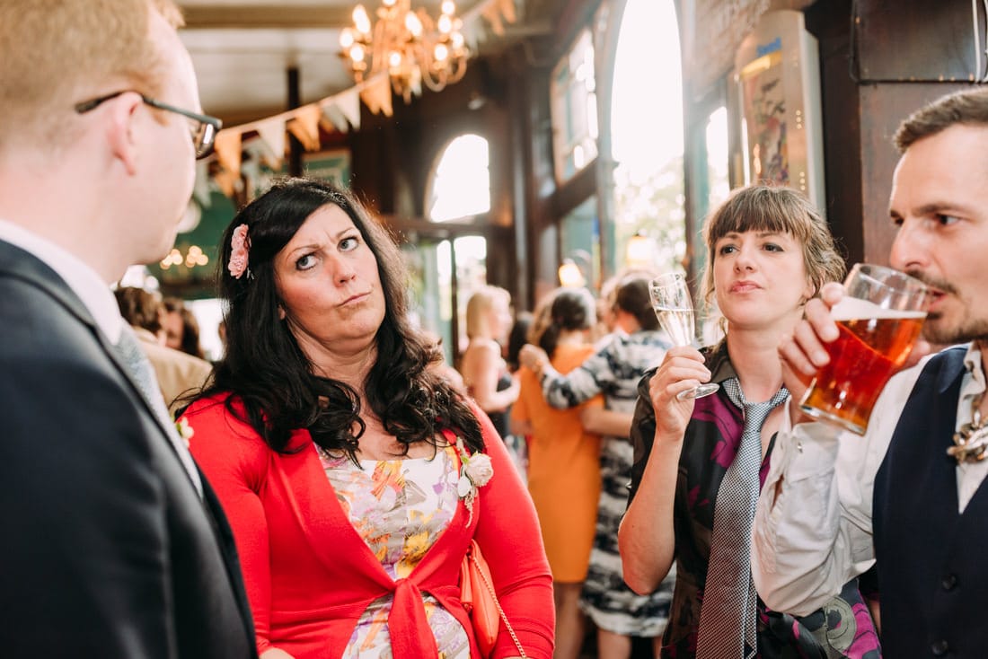 wedding at the peasant pub in london
