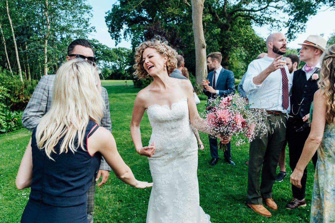 bride outdoors at kent wedding