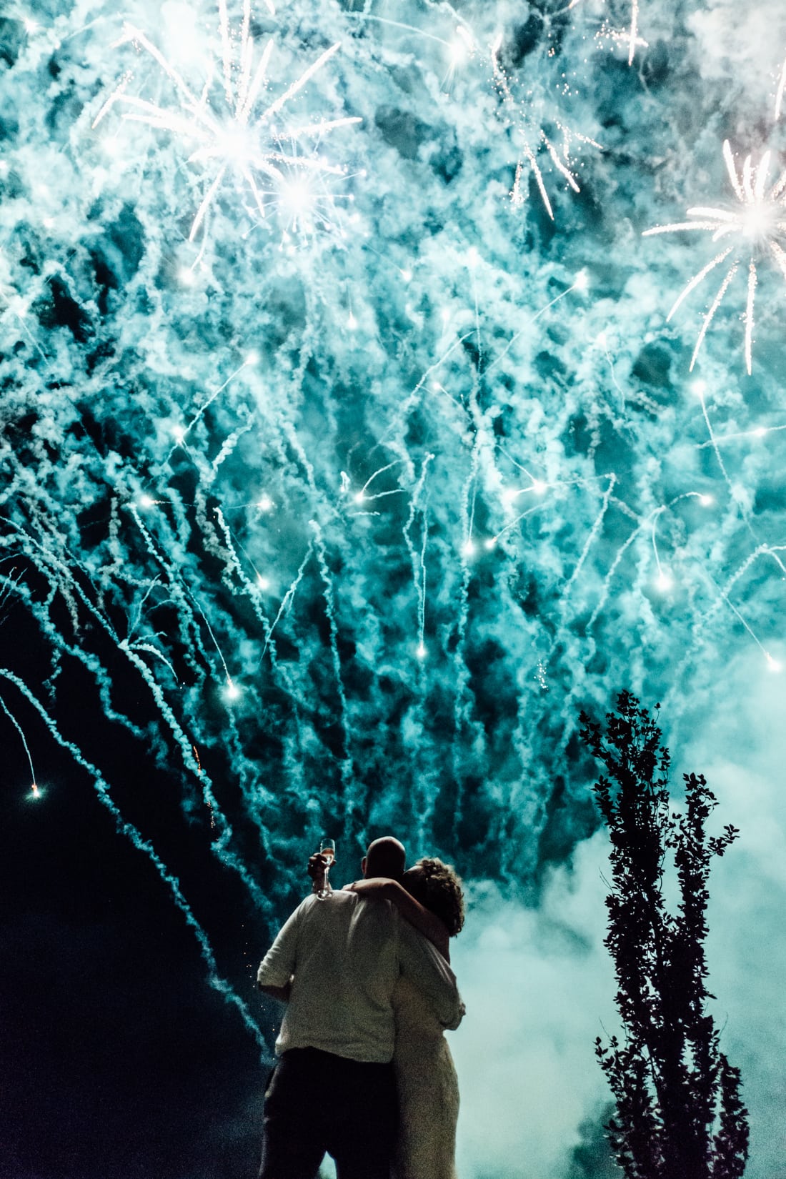 wedding fireworks display