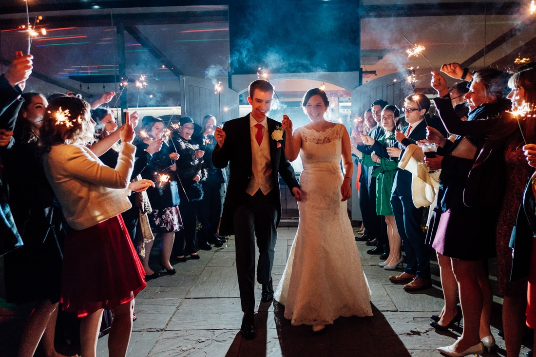 wedding sparkler photo