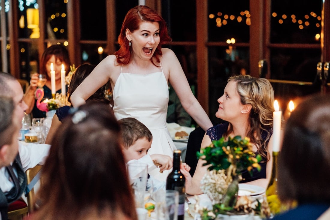 how to plan a winter wedding bride with twinkly lights