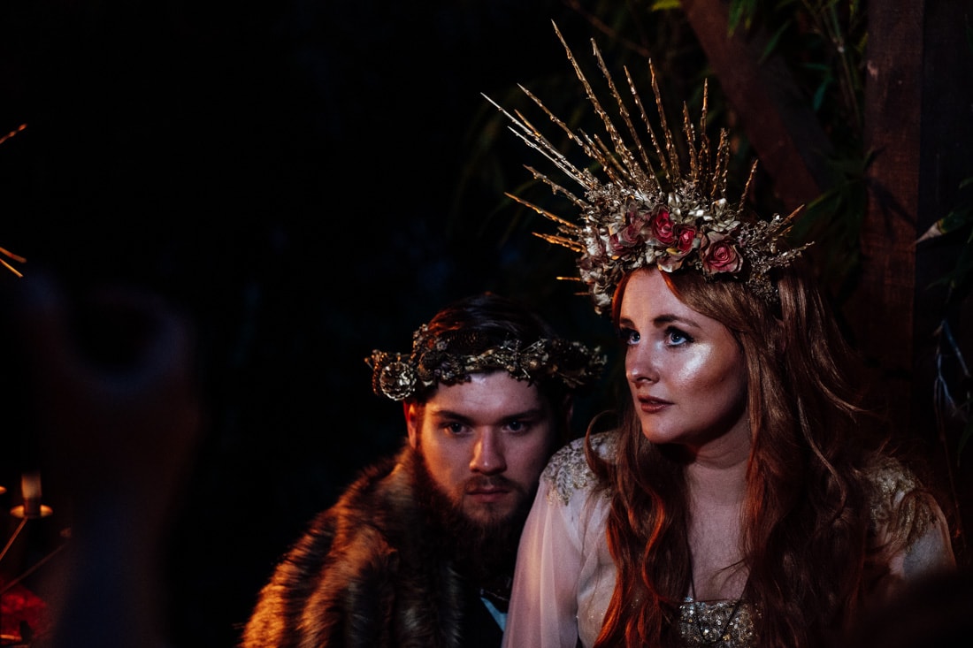 spiky wedding head crown