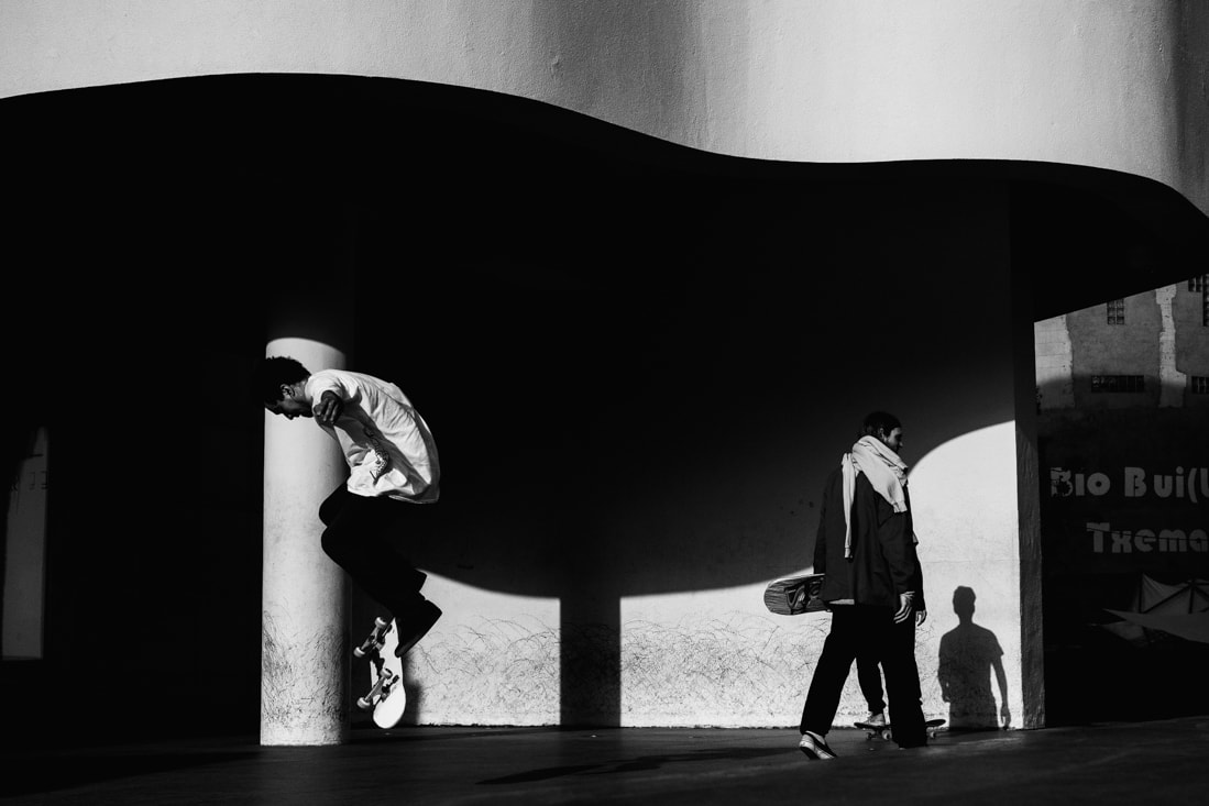 skate park street photography in barcelona