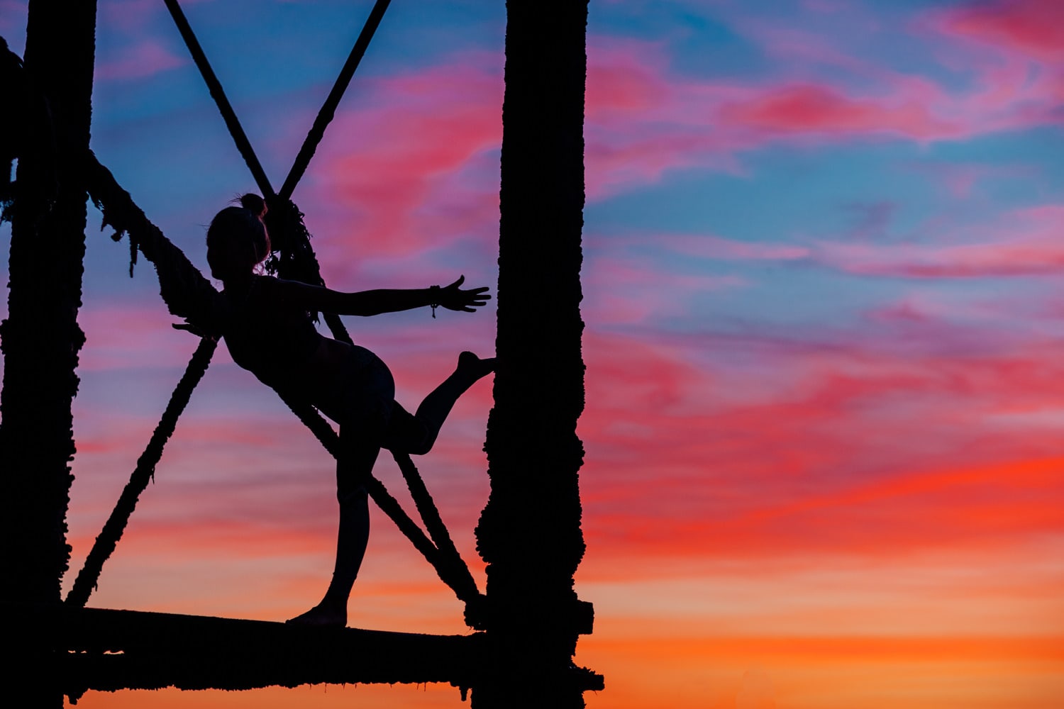 yoga corporate headshot photography in brighton at sunset under the pier