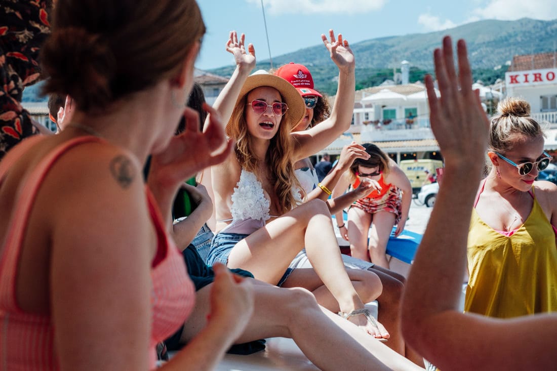 greek island corfu hen party