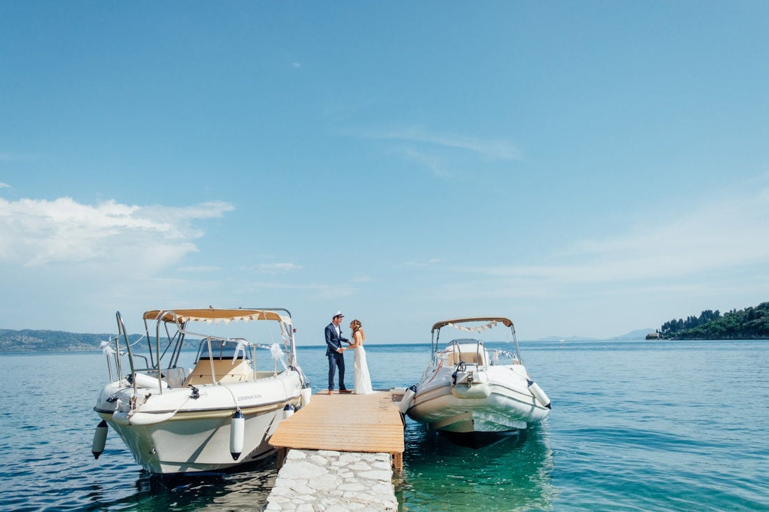 corfu greek island wedding on the beach